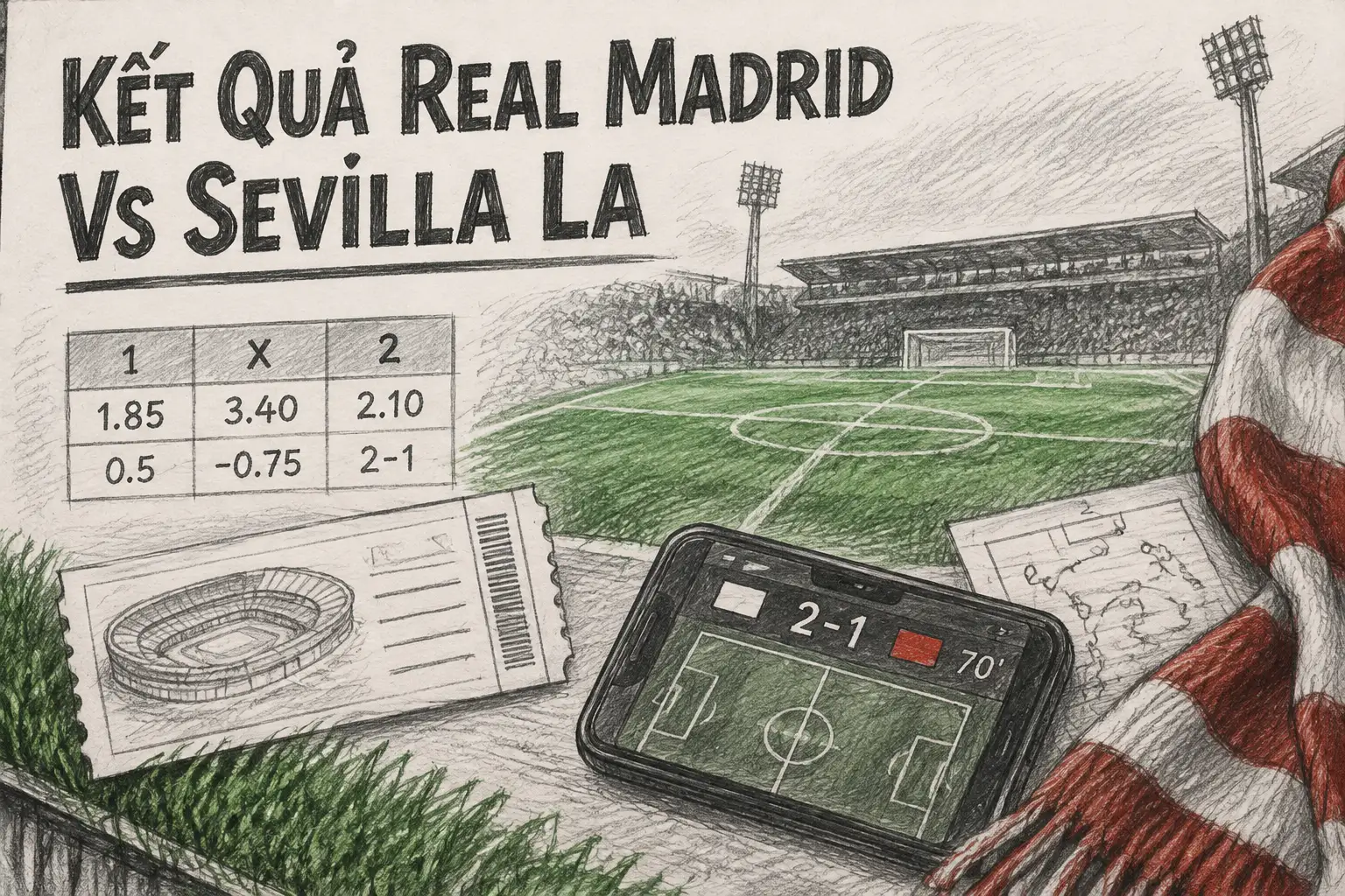 Real Madrid mở tỷ số ở phút 30 nhờ cú sút cuộn của Arda Güler - kết quả Real Madrid vs Sevilla La Liga