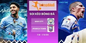 Tỷ lệ kèo Man City vs Ipswich Town - NHA, 17/10/2026